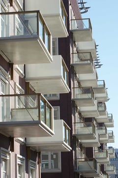Kantoortransformatie met HSB balkons