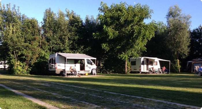 groenstrookplaat op camping 2